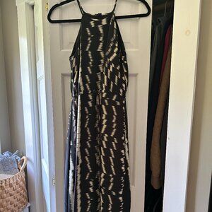 Ivy & Blu High-Neck Maxi Dress With Cinch Waist - Sz 0